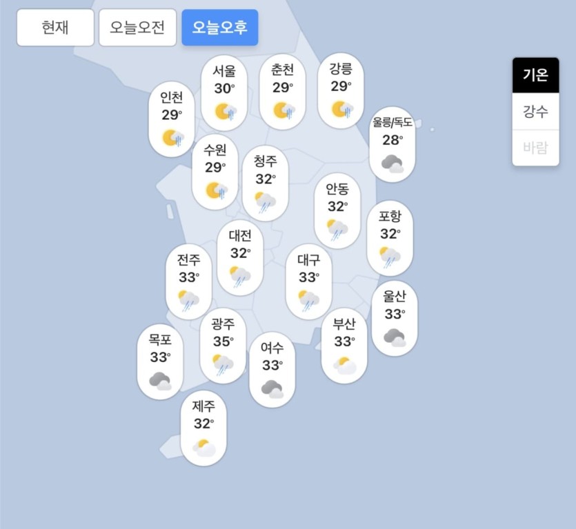 08.21.금 오늘의 날씨!!!(1)