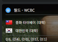 대학야구 대회 한국ㄷㄷㄷㄷㄷ(0)