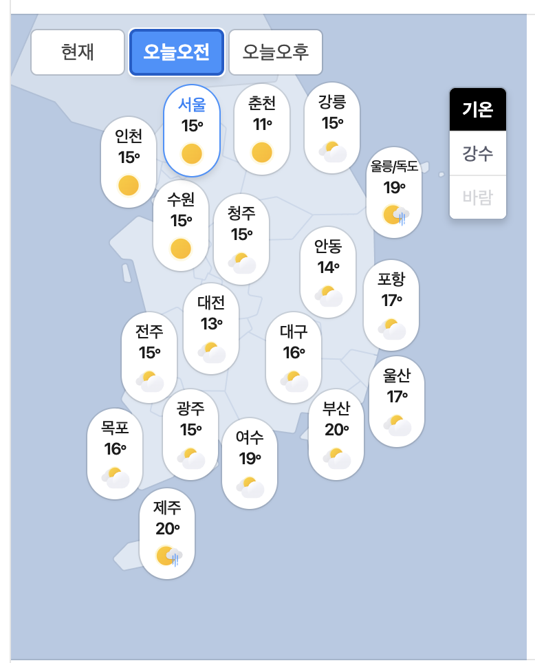 10.11.일 오늘의 날씨!!(0)