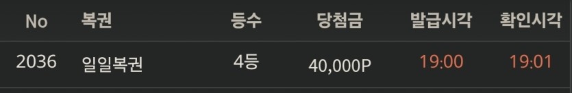 일복 4등 ㄷㄷㄷ(0)