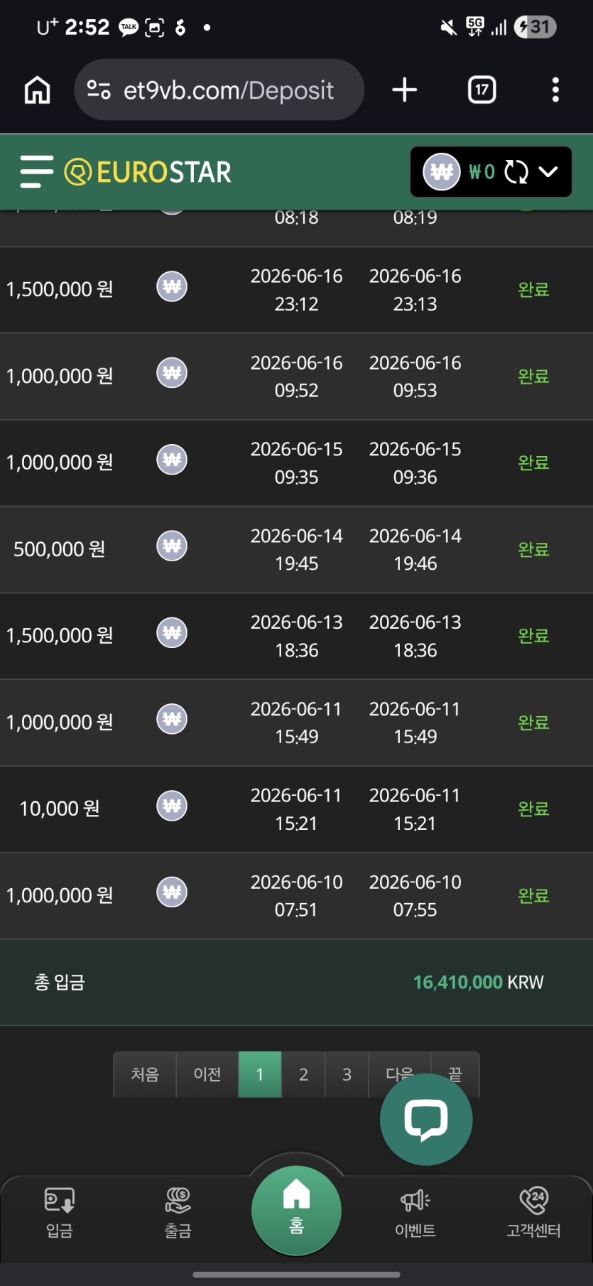 6월 수익.(0)