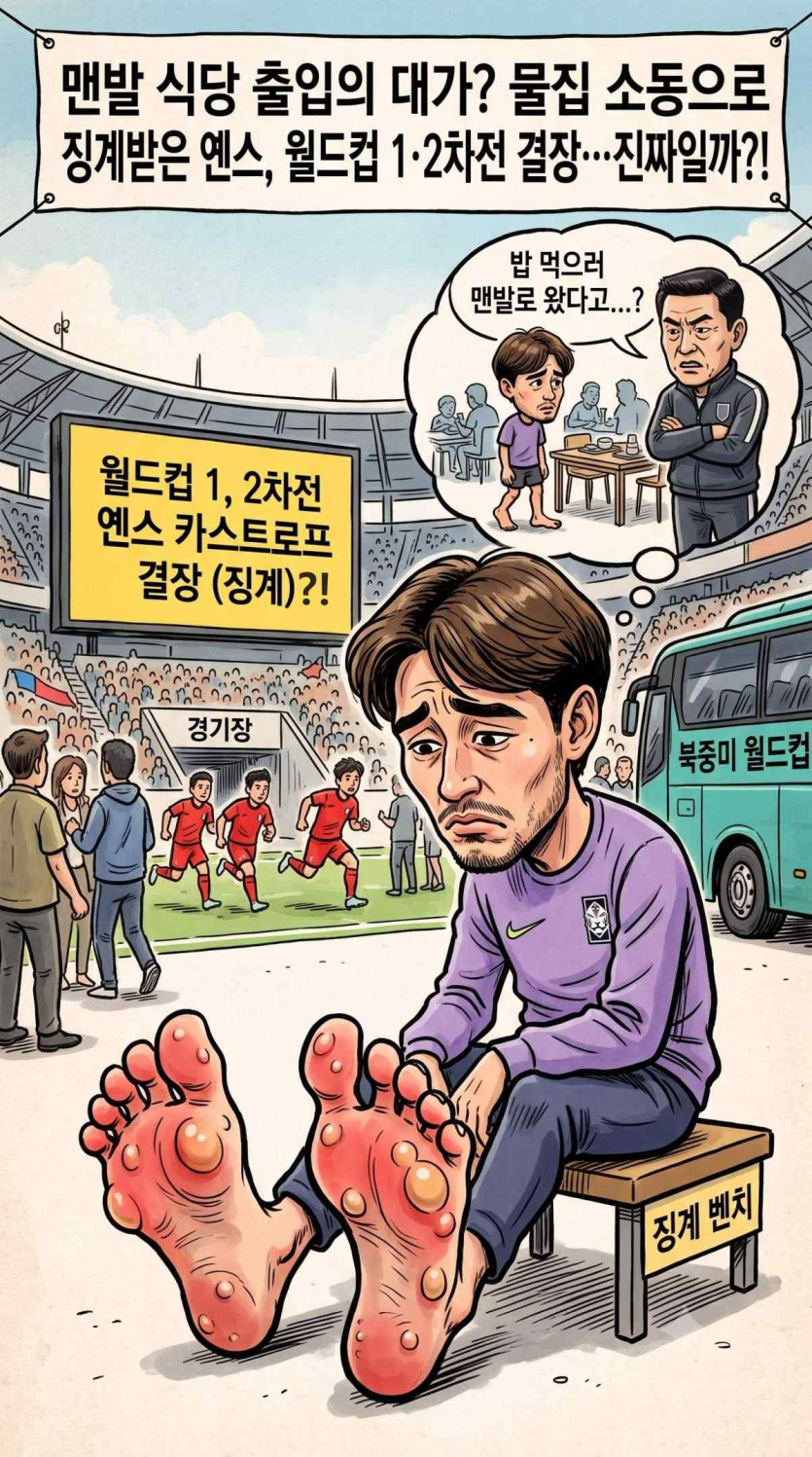 옌스 조별리그 1,2차전 결장 이유(0)