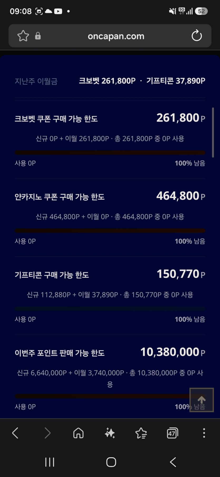 포전은 사이트개별이지만 포판매는 합산이네요(0)