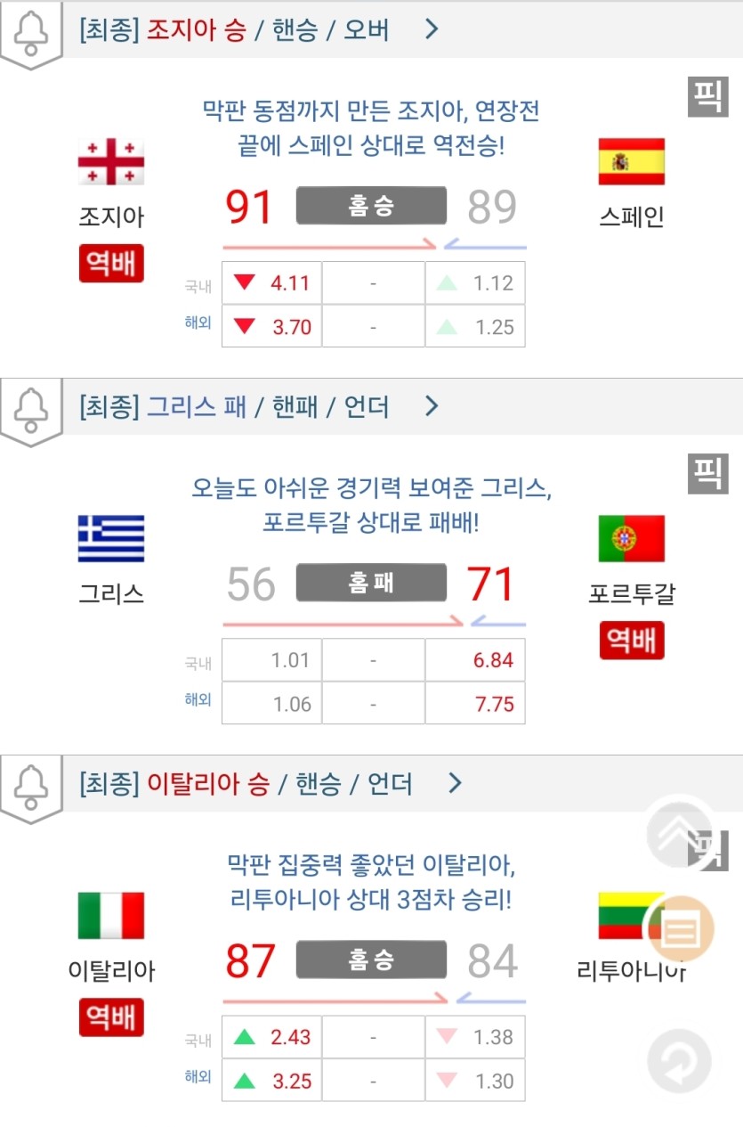 오늘 농월 역배 많이 떴네요(0)