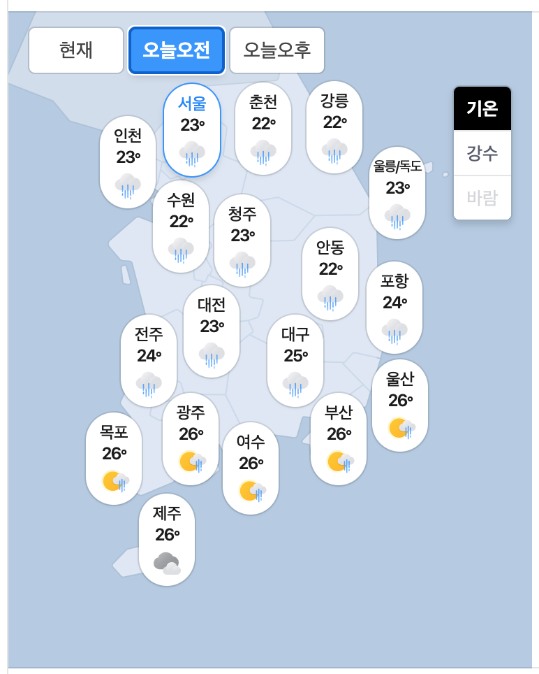 08.31.월 오늘의 날씨 ^..^(0)