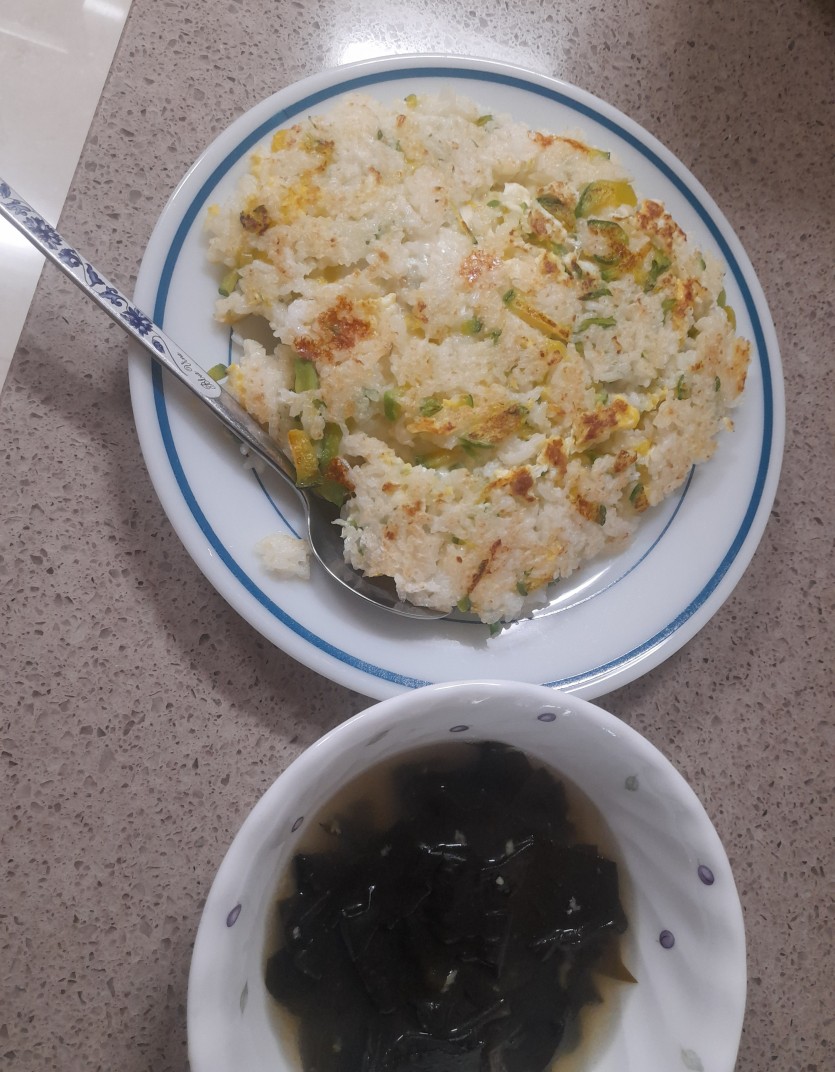 애호박 계란 볶음밥~오후간식시간.(0)
