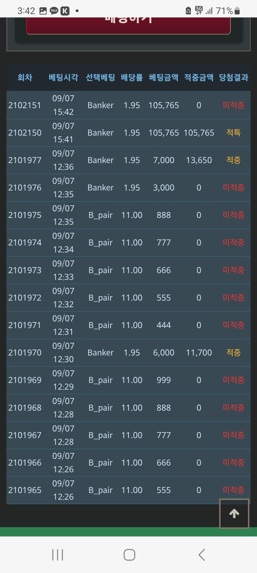 온카충님 10만포)사후 실패.(0)