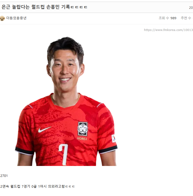 손흥민과 2701(0)