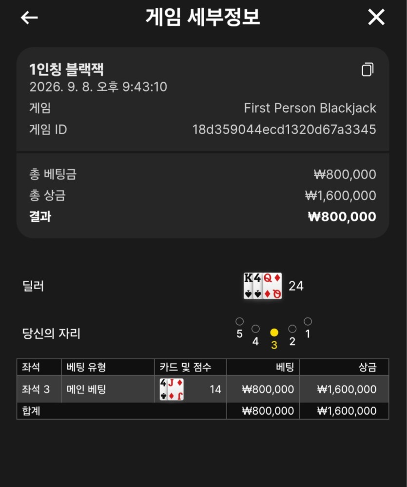 요즘 강원랜드 테이블 현황(1)