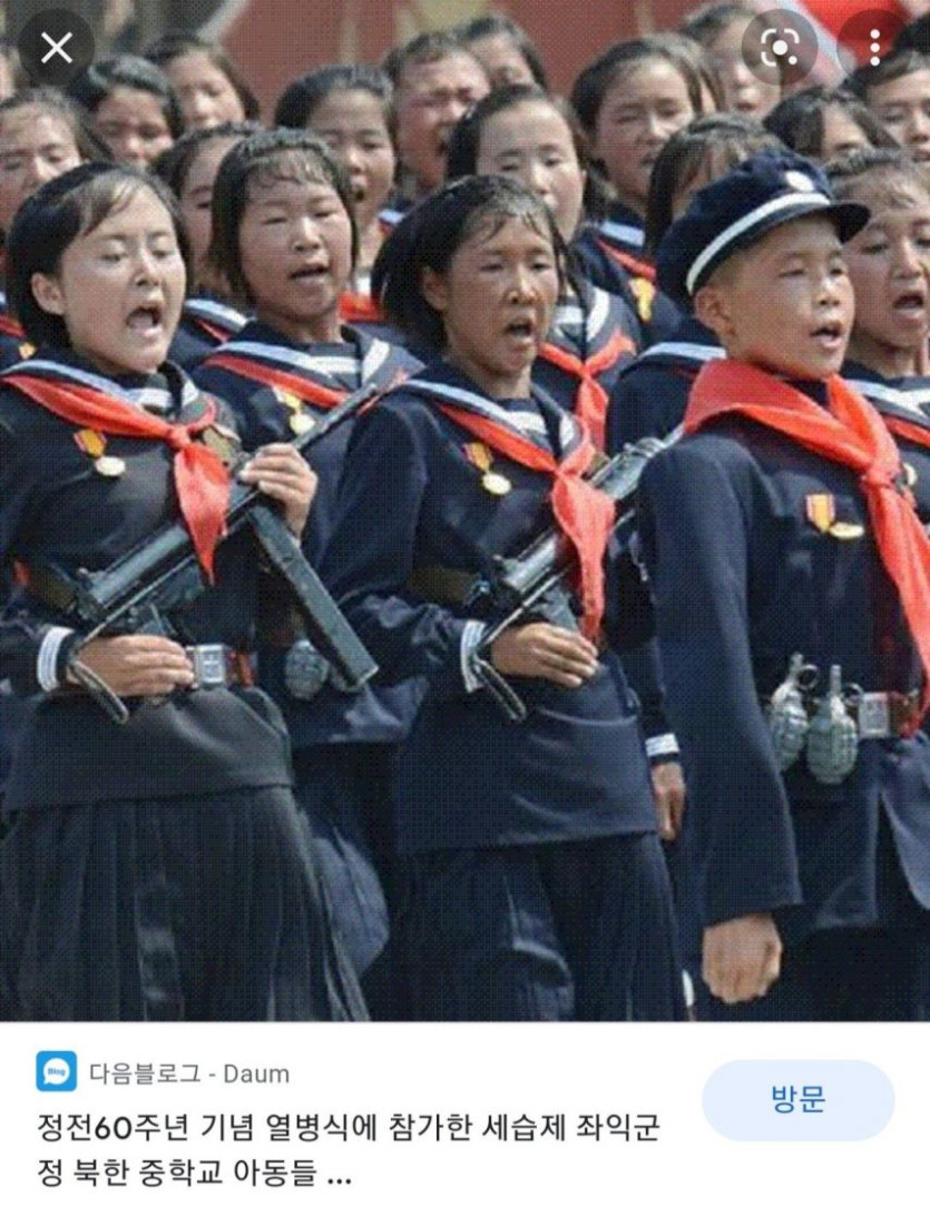 북한 여중생들 외모(0)