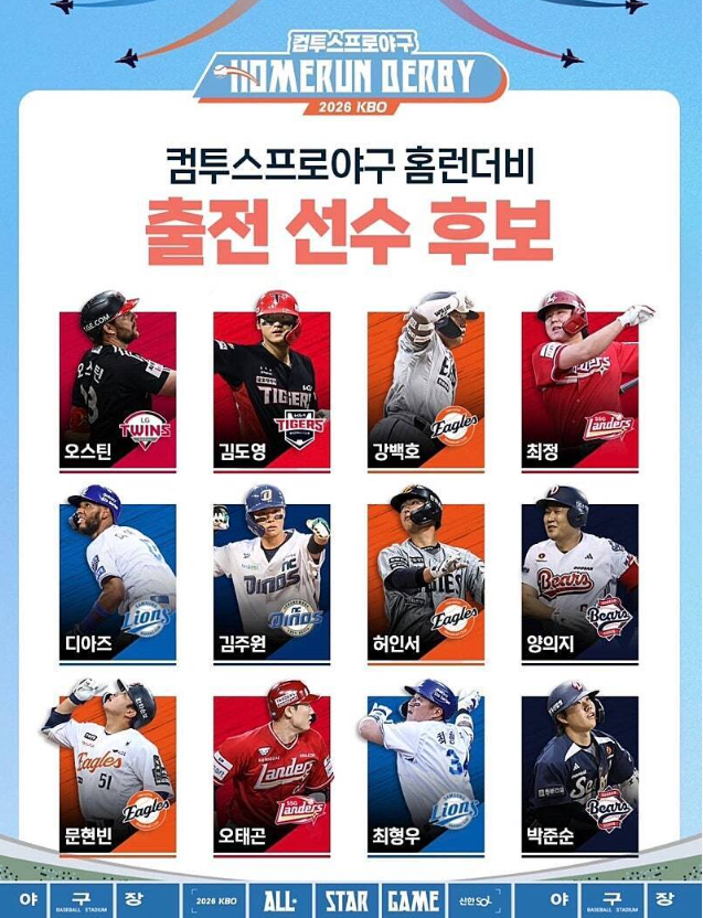 KBO 홈런더비 투표시작이네요(0)