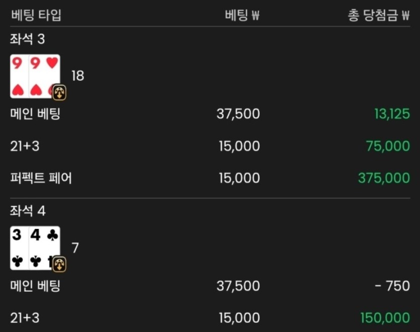 블랙잭 사이드 필수네요(0)