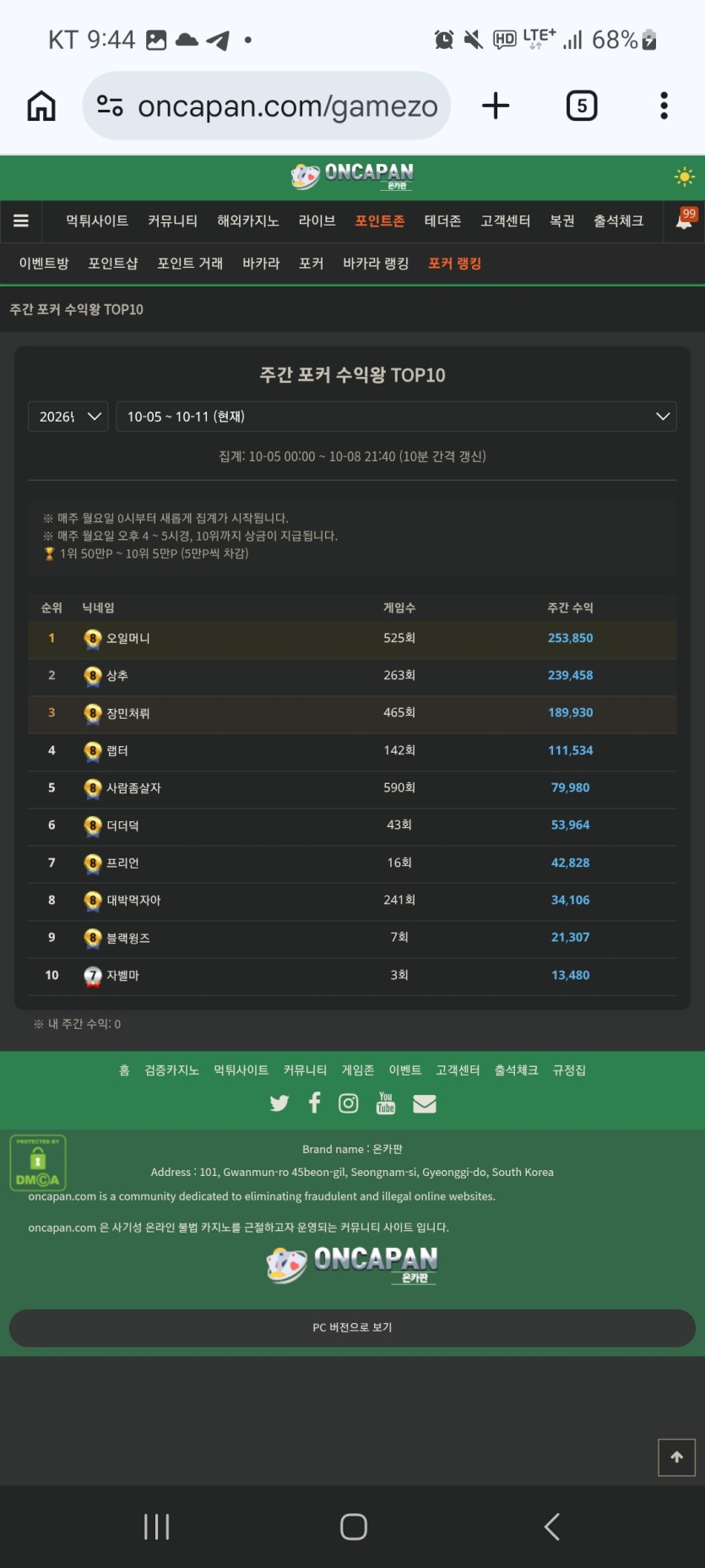 @쥬3육 포커탈퇴 인증@@@(0)