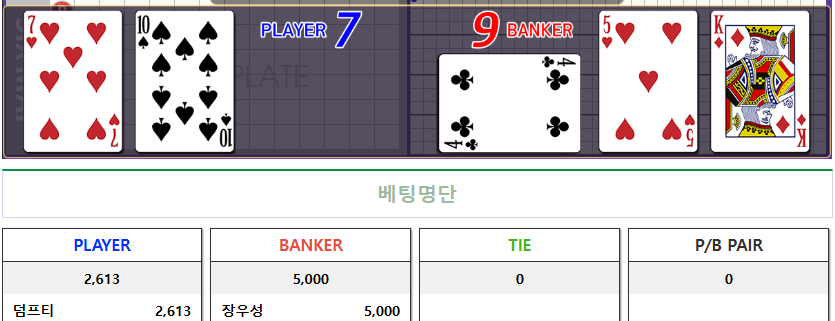 뱅커 짜릿하게 먹기(1)