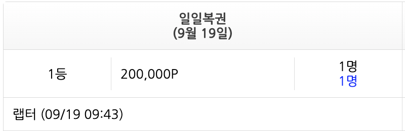 일복 1등 추카포카(1)