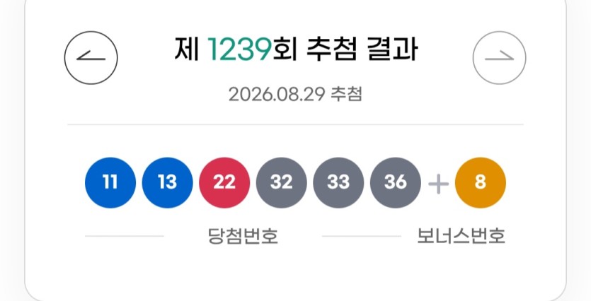 로또 당첨 번호 ㄷㄷ(0)