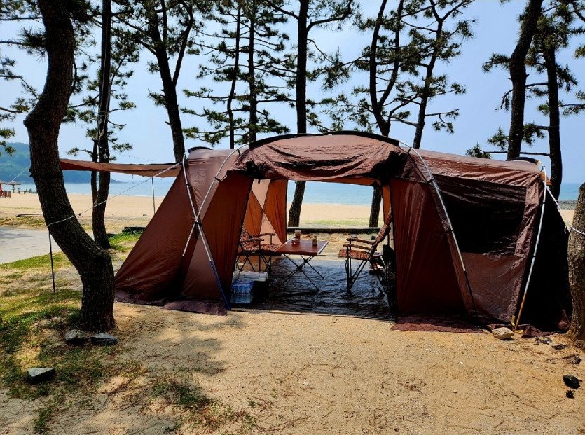 맛점하세욥 텐트를 2시간 어리버리중 완성(0)