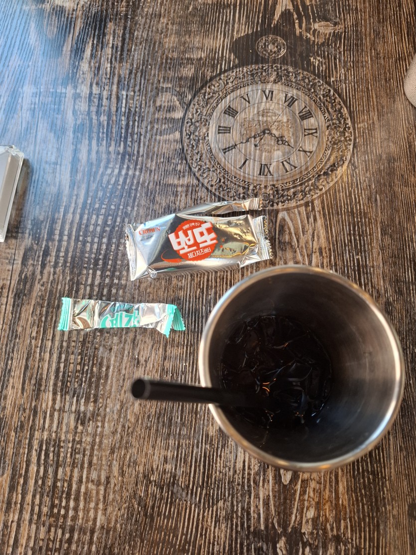 친구 커피숍에서 과자 먹기(0)