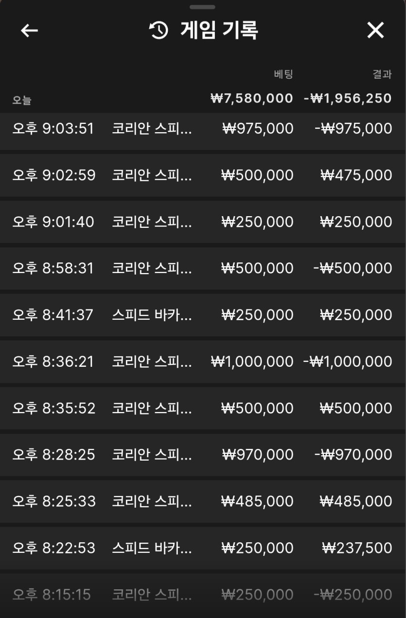 크보벳 저녁바카라후기(0)