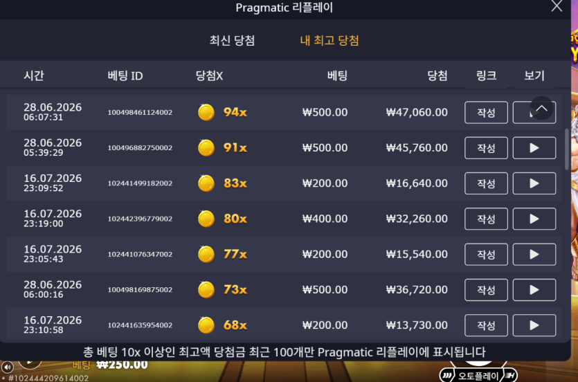 오즈 슬롯 후기(0)