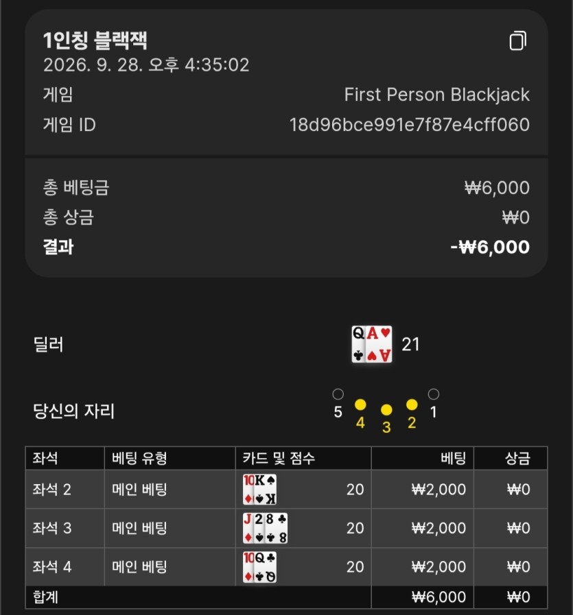 유로88 1인칭 블랙잭(0)