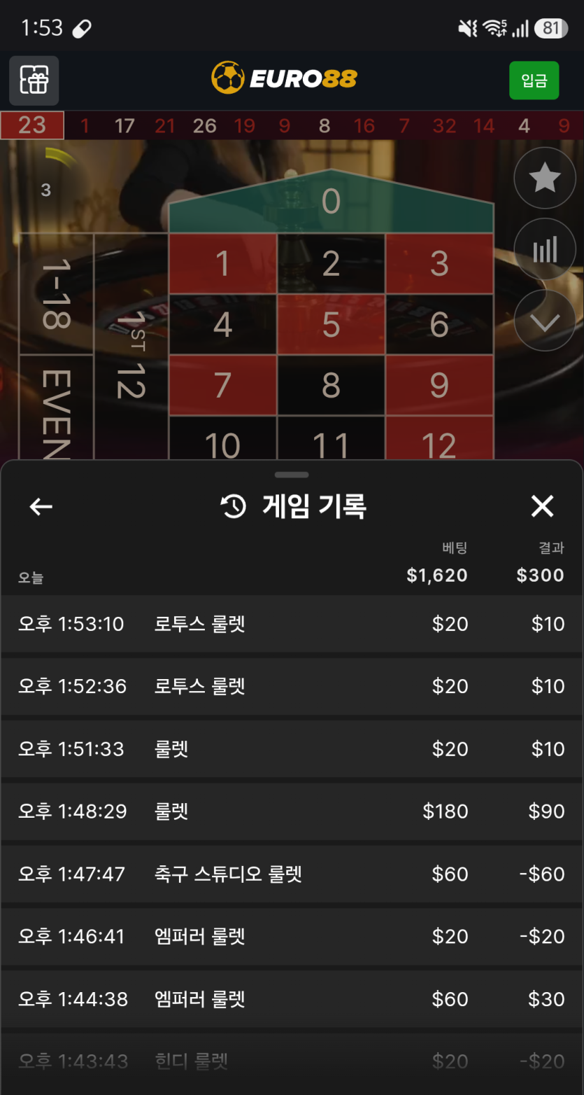 10/21 유로88. 후기(0)