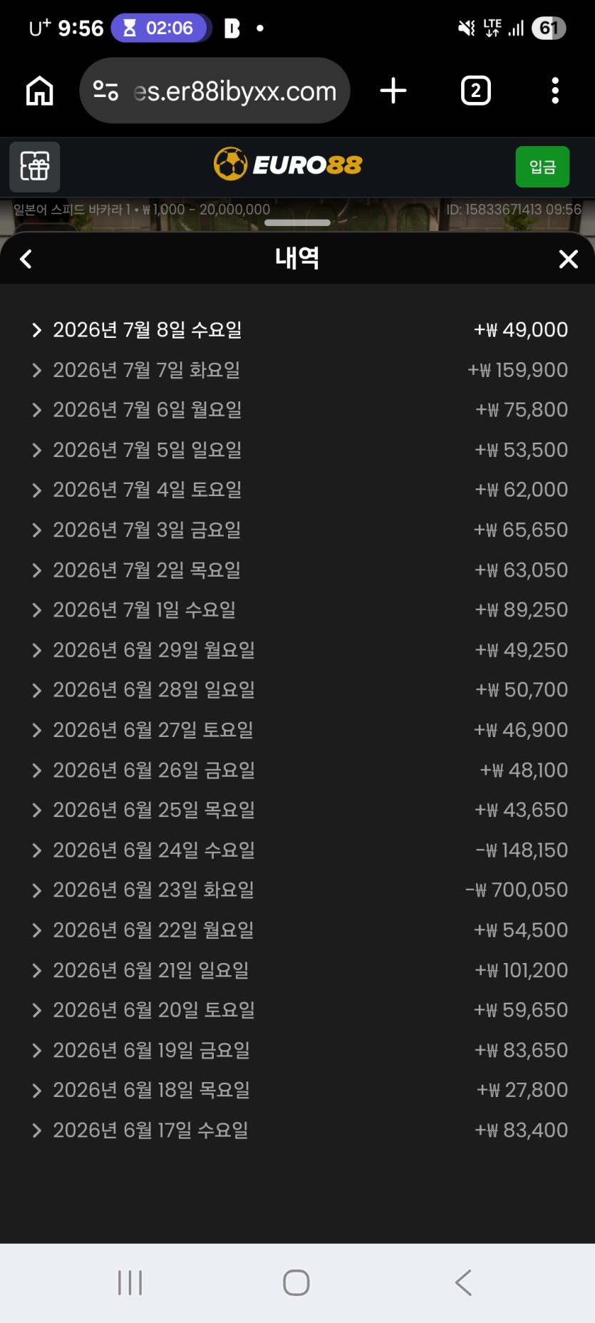 유로88~13일차~~(0)