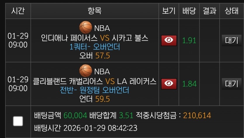 비제휴 스포츠(0)
