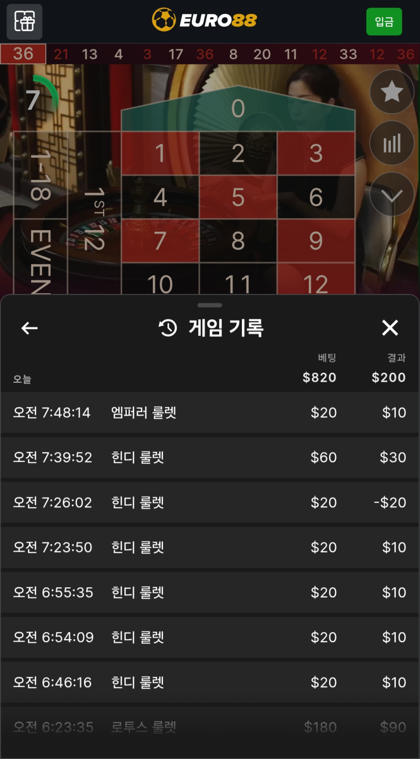 10/22 유로88 후기(0)