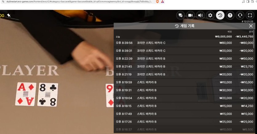 얀카 바카라 대패 ㄷㄷ(0)