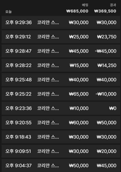유로스타 바카라 복수전 후기(0)